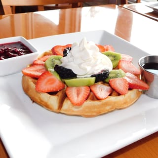 FRESH FRUIT WAFFLES