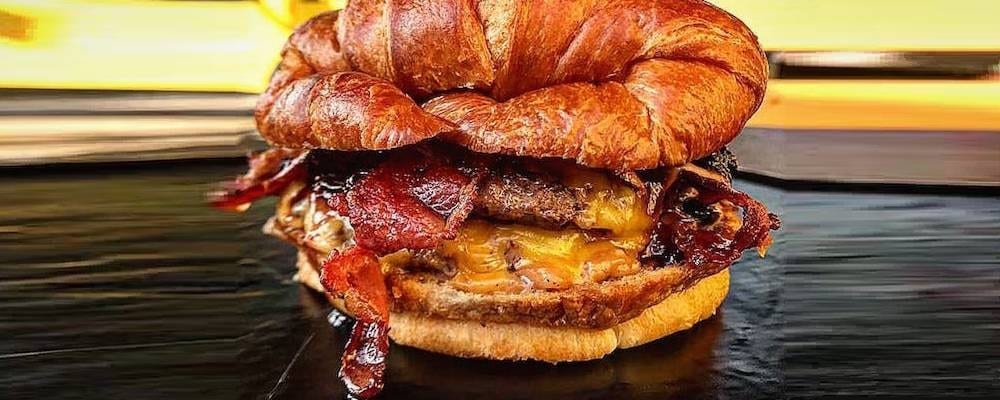 CROISSANT BABY!!!!!! BACON CHEESEBURGER.