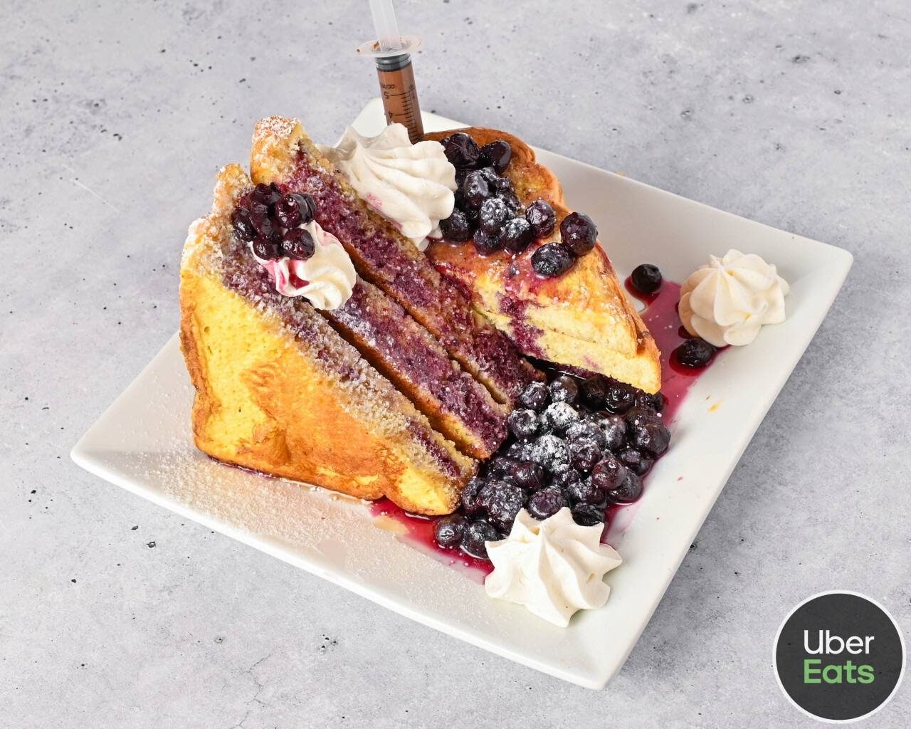 BLUEBERRIES FRENCH TOAST.