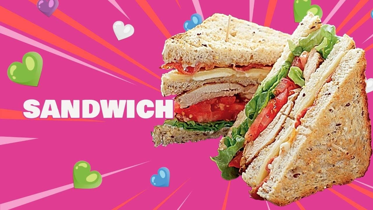 GRILLED CHICKEN CLUB SANDWICH WITH FRIES.